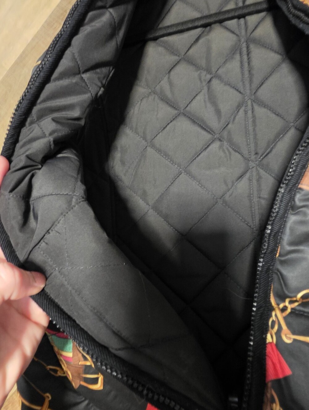 Vintage Lauren Ralph Lauren Reversible Equestrian Print Quilted Vest Size L - Picture 6 of 9